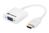Beelscherm- en tv-kabel - Sandberg HDMI to VGA+Audio Converter - 508-77