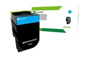 Inkt, toner en verbruiksartikelen - Lexmark 80C2HCE / Cyan Toner - 80C2HCE