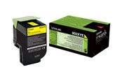 Inkt, toner en verbruiksartikelen - Lexmark Geel toner cartridge - 80C2XYE