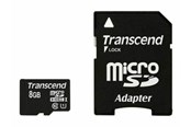 Geheugenkaart - Transcend MicroSDHC/SDHC U1 400x - 8GB - TS8GUSDU1