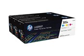 Inkt, toner en verbruiksartikelen - HP 305A / CF370AM 3-Pack - Lasertoner Cyaan - CF370AM