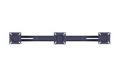 Muurbevestigingen, AV-bevestigingen & AV-meubels - Multibrackets M Public Display Stand Triple Screen Mount 10"-24" Black - Max - recommended for - 7350022736382