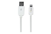 Beelscherm- en tv-kabel - StarTech.com Apple 8-pin Lightning Aan USB-kabel - USBLT1MW
