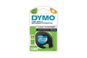 Papier, fotopapier en etiketten - DYMO LT Plastic Labels for LetraTag Label Makers Transparant Labels 12mm x 4m Roll Self-Adhesive - S0721530