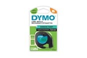 Papier, fotopapier en etiketten - DYMO LT Plastic Labels 12 mm x 4 m Roll Zwart Print on Groen Plastic for LetraTag Printers - S0721640