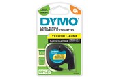 Papier, fotopapier en etiketten - DYMO ® LetraTag Tape 12mm x 4m (black on yellow) 1-blister - S0721620