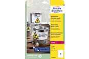 Papier, fotopapier en etiketten - Avery Heavy duty labels white suitable for in- and outdoor use (-20oC to +80oC) - L4775-20
