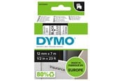 Papier, fotopapier en etiketten - DYMO D1 Labels Zwart Print on Transparant 12mm x 7m Self-Adhesive for LabelManager Label Printers / S0720500 - S0720500