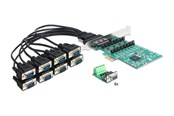 Netwerk-adapter (netwerkkaart, printserver, enz.) - DeLOCK PCIe med 8xSerielporte - 89336