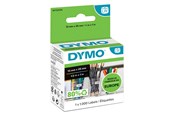 Papier, fotopapier en etiketten - DYMO LW Kleine Multi-Purpose Labels 13mm x 25mm Rol van 1000 Easy-Peel Labels Zelfklevend voor LabelWriter Label Makers Authentiek - S0722530