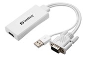 Beelscherm- en tv-kabel - Sandberg VGA+Audio to HDMI Converter - 508-78