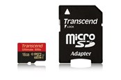 Geheugenkaart - Transcend MicroSD/SDHC U1 600x - 90MB/s - 16GB - TS16GUSDHC10U1
