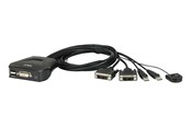 KVM Switch - ATEN CS22D USB DVI KVM-schakelaar - CS22D-AT