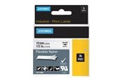 Papier, fotopapier en etiketten - DYMO Rhino Industrial Labels Flexible Nylon 12 mm x 3.5 m - Zwart on Wit - 18488