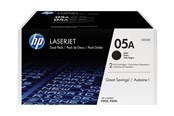 Inkt, toner en verbruiksartikelen - HP 05A / CE505D 2-Pack Black Toner - Lasertoner Zwart - CE505D