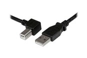 USB-kabel - StarTech.com USB 2.0 A Aan Left Angle B Cable - USBAB3ML
