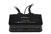 KVM Switch - StarTech.com 2 Port USB HDMI-kabel KVM Schakelaar w/ Audio and Remote Schakelaar - SV211HDUA