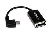 USB-kabel - StarTech.com Right Angle Micro USB Aan USB OTG Host AV / multimedia paneel - UUSBOTGRA