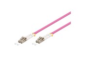 Netwerk - kabel - Pro Fiber Optical LC - LC OM4 - 1m - Paars - 1m - 4040849959349