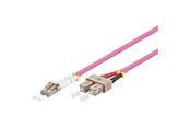 Netwerk - kabel - Pro Fiber Optische LC - SC OM4 - 1m - Rood - 1m - 4040849959431