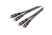 Audiokabel - Pro RCA Stereo Cable - Shielded - 0.2m - 4040849504334