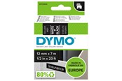 Papier, fotopapier en etiketten - DYMO D1 Labels Wit Print on Zwart 12mm x 7m Self-Adhesive Labels for LabelManager Label Printers Authentic - S0720610