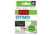 Papier, fotopapier en etiketten - DYMO ® D1 Tape 24mm x 7m black on red - S0720970