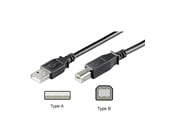 USB-kabel - Pro USB-A <-> USB-B 2.0 - 0.25m - Zwart - 4040849951299