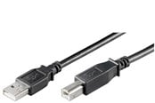 USB-kabel - Pro USB-A <-> USB-B 2.0 - 1m - Zwart - 4040849961854