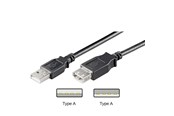 USB-kabel - Pro USB-A <-> USB-A - 5m - Zwart - 4040849689055