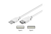 USB-kabel - Pro USB-A <-> USB-A - 1.8m - Wit - 4040849961984