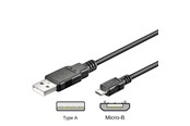 USB-kabel - Pro USB-A <-> USB Micro-B - 0.15m - Zwart - 4040849957369