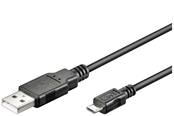 USB-kabel - Pro USB-A <-> USB Micro-B - 3m - Zwart - 4040849939204