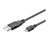 USB-kabel - Pro USB-A <-> USB Micro-B - 5m - Zwart - 4040849939211