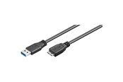 USB-kabel - Pro USB-A <-> USB Micro-B 3.0 - 1.5m - Zwart - 4040849950261
