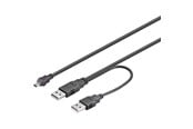 USB-kabel - Pro USB 2.0 Dual Power A/Mini-B - 0.60m - 4040849935879
