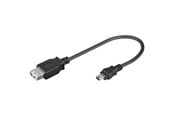 USB-kabel - Pro USB adapter USB A (F)-USB Mini B (M) - 4040849950063