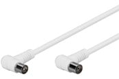 Antennekabel / connector - Pro Antenna cable angled 2x90° (IEC female/male) 80 dB - 5m - 4040849673566