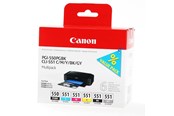 Inkt, toner en verbruiksartikelen - Canon PGI-550/CLI-551 / 6496B005 PBK/C/M/Y/BK/GY Multipack: PGI-550/CLI-551 / 6496B005 PBK/C/M/Y/BK/GY Multipack - 6496B005