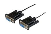 Parallelle / seriële kabel - StarTech.com DB9 RS232 Serial Null Modem Cable - SCNM9FF1MBK