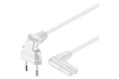 Voedingskabel (extern) - Pro Voedingskabel C7 (2 pins) - Wit - 2m - 90° - 4040849973512
