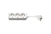 Voedingskabel (extern) - Pro Power Socket x3 - Wit - 3m - 4040849510755