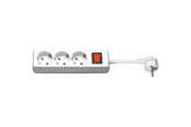 Voedingskabel (extern) - Pro Stroom Socket x3 - Wh - Schakelaar - 3m - 4040849510830