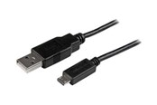 USB-kabel - StarTech.com Mobile Charge Sync USB Aan Slim Micro USB-kabel for Smartphones and Tablets - USBAUB3MBK