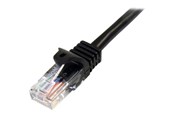 Netwerk - kabel - StarTech.com Snagless Cat 5e UTP Patch Cable - 45PAT1MBK