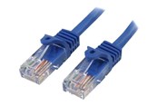 Netwerk - kabel - StarTech.com Snagless Cat 5e UTP Patch Cable - 45PAT1MBL