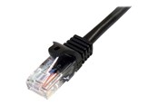 Netwerk - kabel - StarTech.com Snagless Cat 5e UTP Patch Cable - 45PAT3MBK