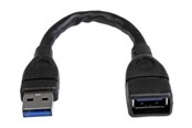 USB-kabel - StarTech.com USB 3.0 Extension AV / multimedia paneel Cable A Aan A - USB3EXT6INBK