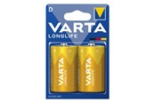 Batterij - VARTA Longlife - D - 2-pack: Langdurig - D - 2-pack - 42333