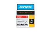 Papier, fotopapier en etiketten - DYMO ® Rhino Industrial Tape 12 mm x 5.5m coloured vinyl white on red - 1805416